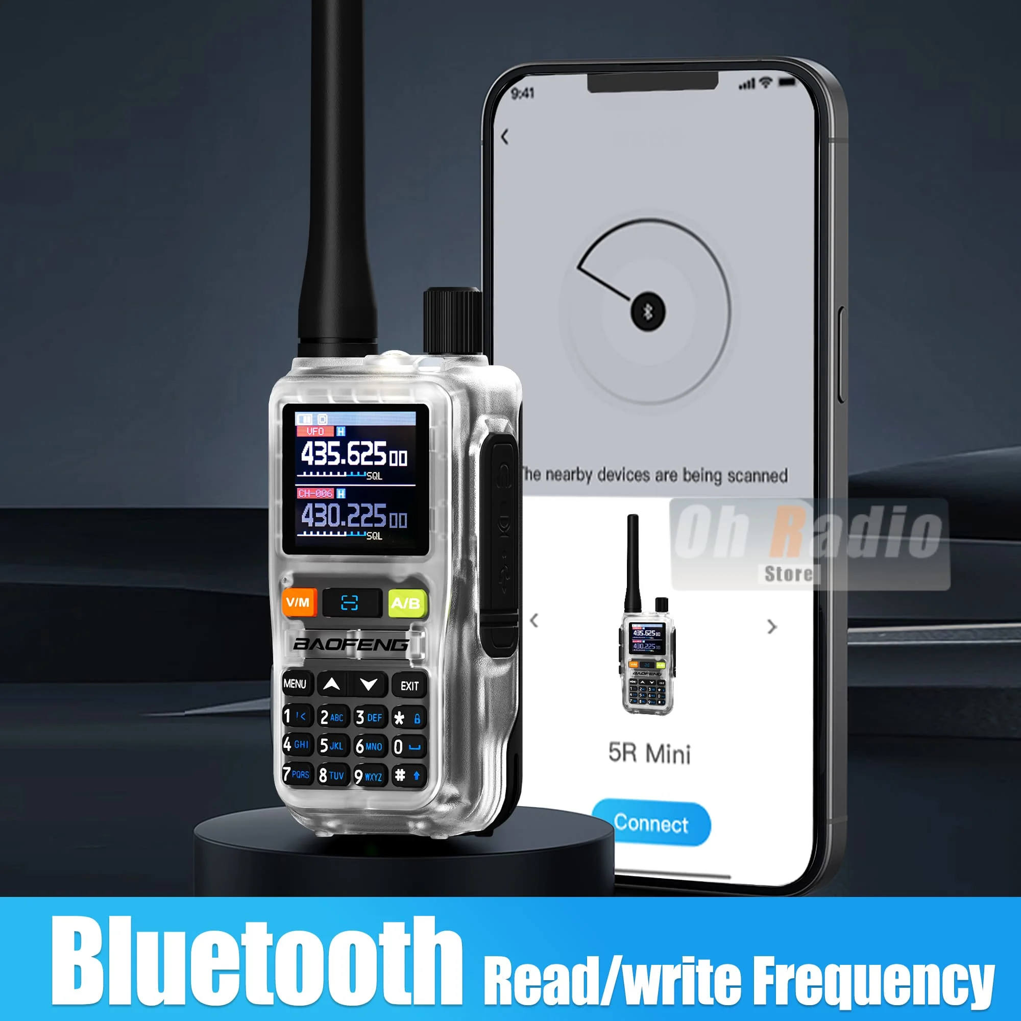 1/2PCS Baofeng UV 5R Mini Walkie Talkie Air Band UHF/VHF 999 kanal FM Bluetooth Programmierung Typ-C Camping Ham Radio Upgrade 5R