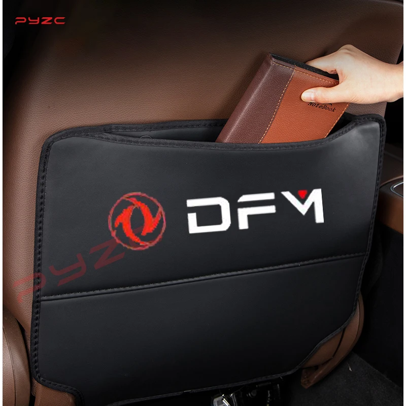 2PCS Leather Car Seat Back Anti Kick Cushion  for Dongfeng DFM AX7 H30 S30 DFSK SX5 SX6 AX4 P11 Auto Interior Accessories