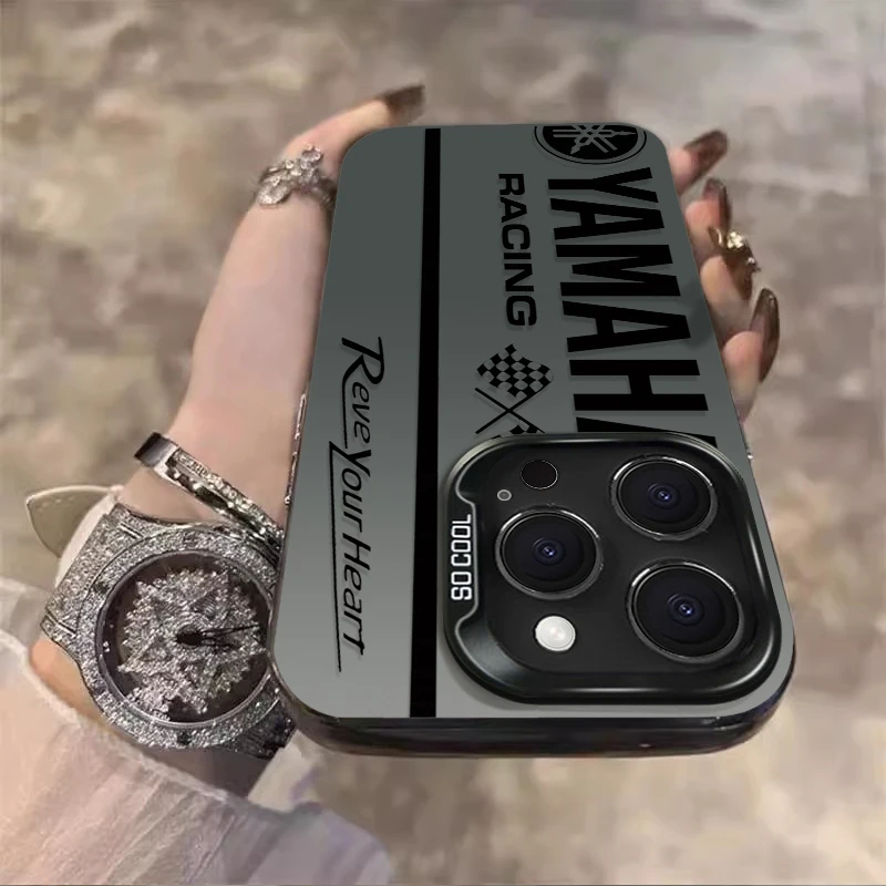 حافظة لهاتف آيفون 17 برو ماكس اير 16 15 11 14 13 12 برو ماكس XS X XR Plus 8 7 SE 2020 Y-Yamaha-A غطاء مضاد للسقوط