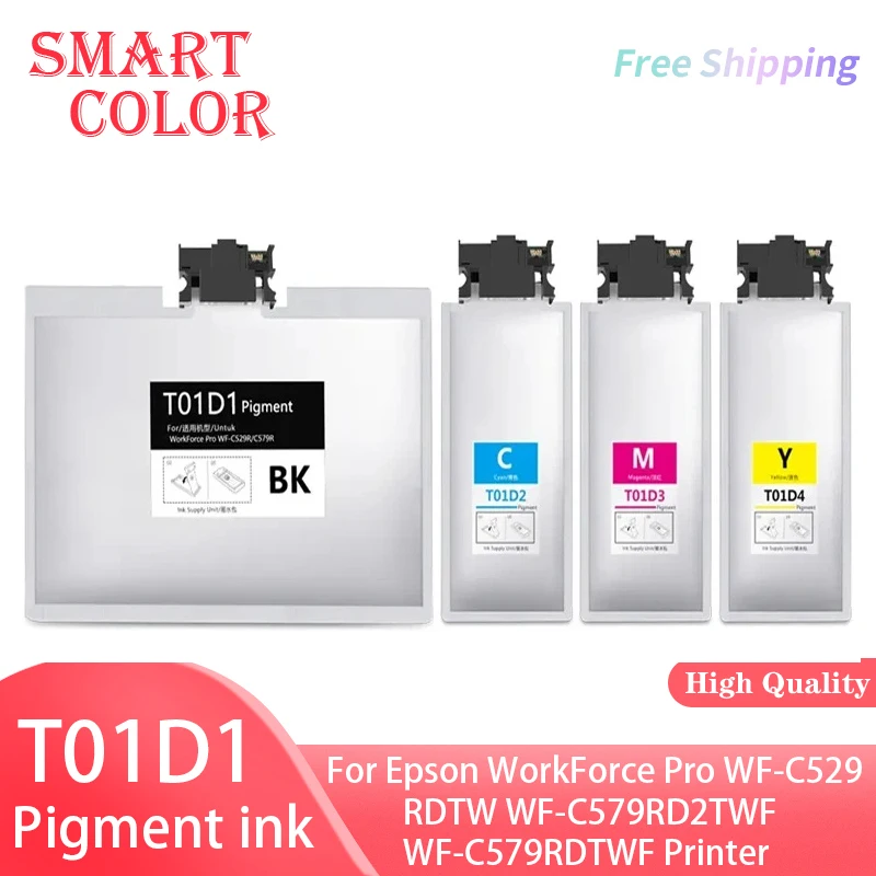 T01D1 T01D2 T01D3 T01D4 Ink Cartridge Pigment Ink For Epson WorkForce Pro WF-C529RDTW WF-C579RD2TWF WF-C579RD0TWF Printer