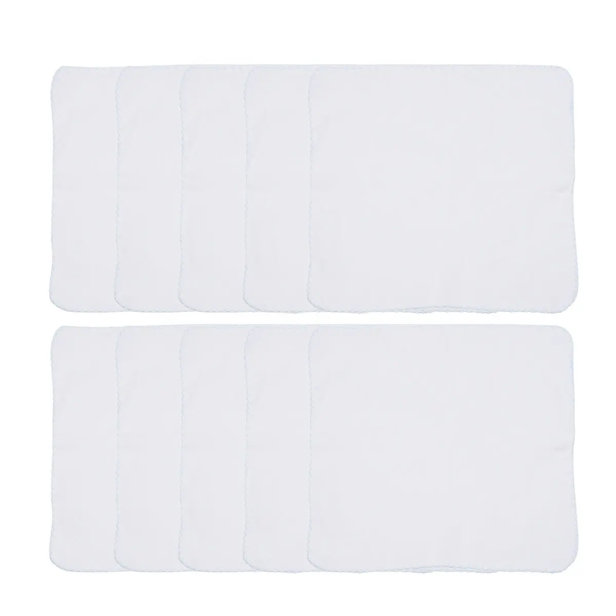 10pcs Soft Cotton Baby Saliva Towels – Absorbent, Breathable Nursing Gauze Handkerchiefs & Makeup Remover Cloths