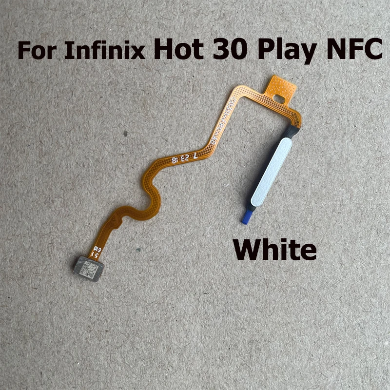 Fingerprint Home Sensor Flex Cable For Infinix Hot 30 Play NFC Menu Key Touch ID Sensor Fingerprint with Power Button