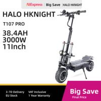 Halo Knight T107Pro 3000W 95KM/H Fast Speed Dual Motor Electric Scooter 60V38.4Ah Battery 80KM Range Foldable Adult Kick Scooter