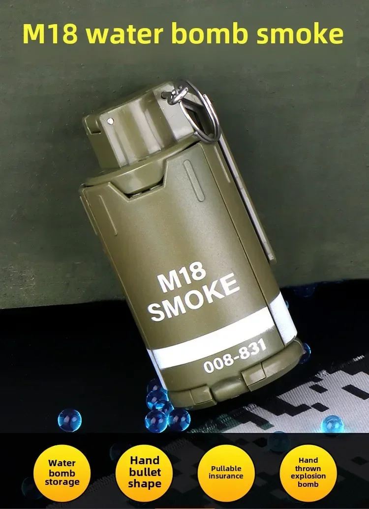 M18 Smoke VPN Ssive Hydrogel-Granate für Erwachsene und Kinder CSGO Outdoor-Spielzeug, perfekt für taktische Gaming-Enthusiasten – Detail 1