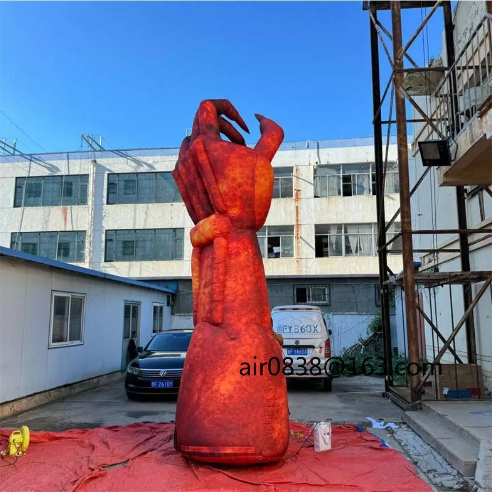 5 m riesige aufblasbare Halloween-Hände, schreckliche aufblasbare Hände, Nachbildung eines Modells für die Dekoration von Urlaubsveranstaltungen im Freien