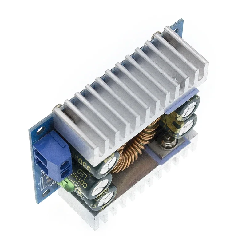 Modul Catu Daya DC-DC 12A Daya Tinggi Riak Rendah Dapat Disesuaikan Efisien 95% Step-Down 5-40V Hingga 1.2-36V