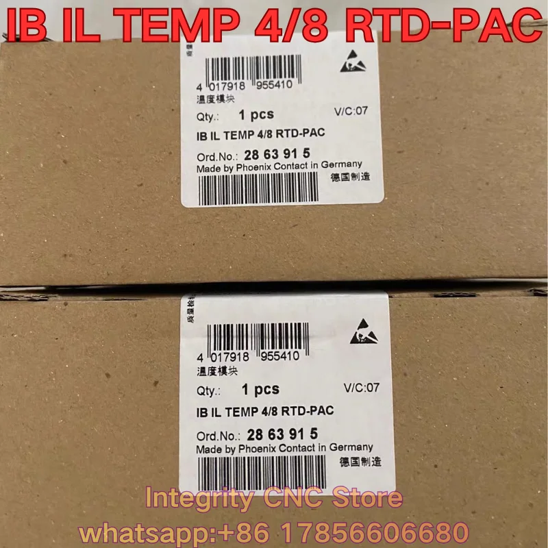 Second-hand IB IL TEMP 4/8 RTD-PAC module 2863915 functional test is normal