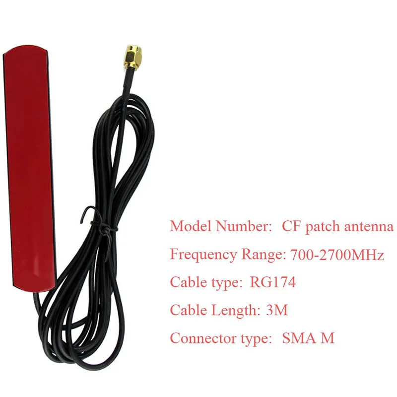 3G 4G LTE Patch Antenna 700-2700MHz 5Dbi SMA Male Connector Router Extension Cable Antenna Universale WIFI Antenna