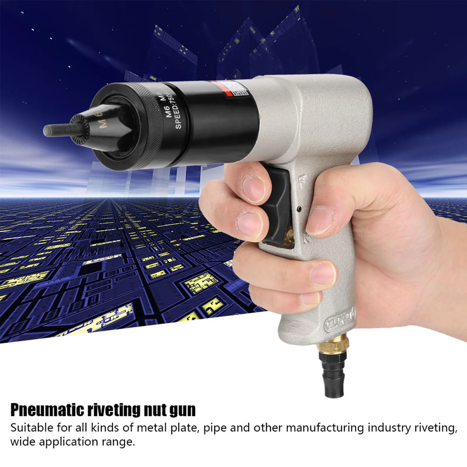 Air Riveter Nut Gun Pneumatic Riveting Gun Pull Nut Automatic Air Riveter Nut Gun Tool Pneumatic Riveting Gun Pneumatic Riveter