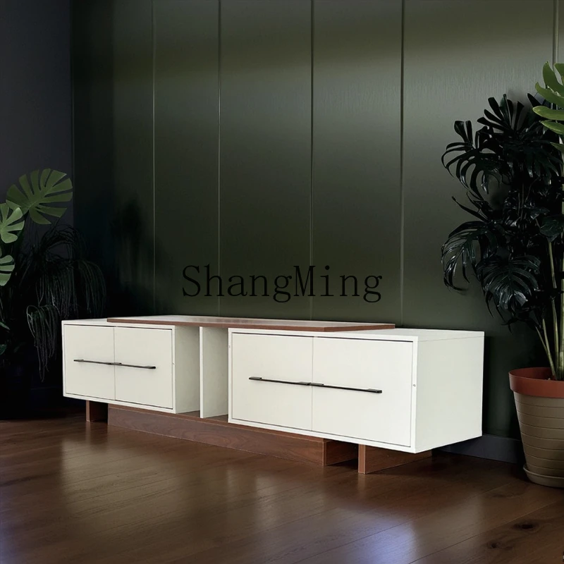 FG Modern Simple Floor TV Cabinet Simple TV Cabinet Household Lockable TV Cabinet