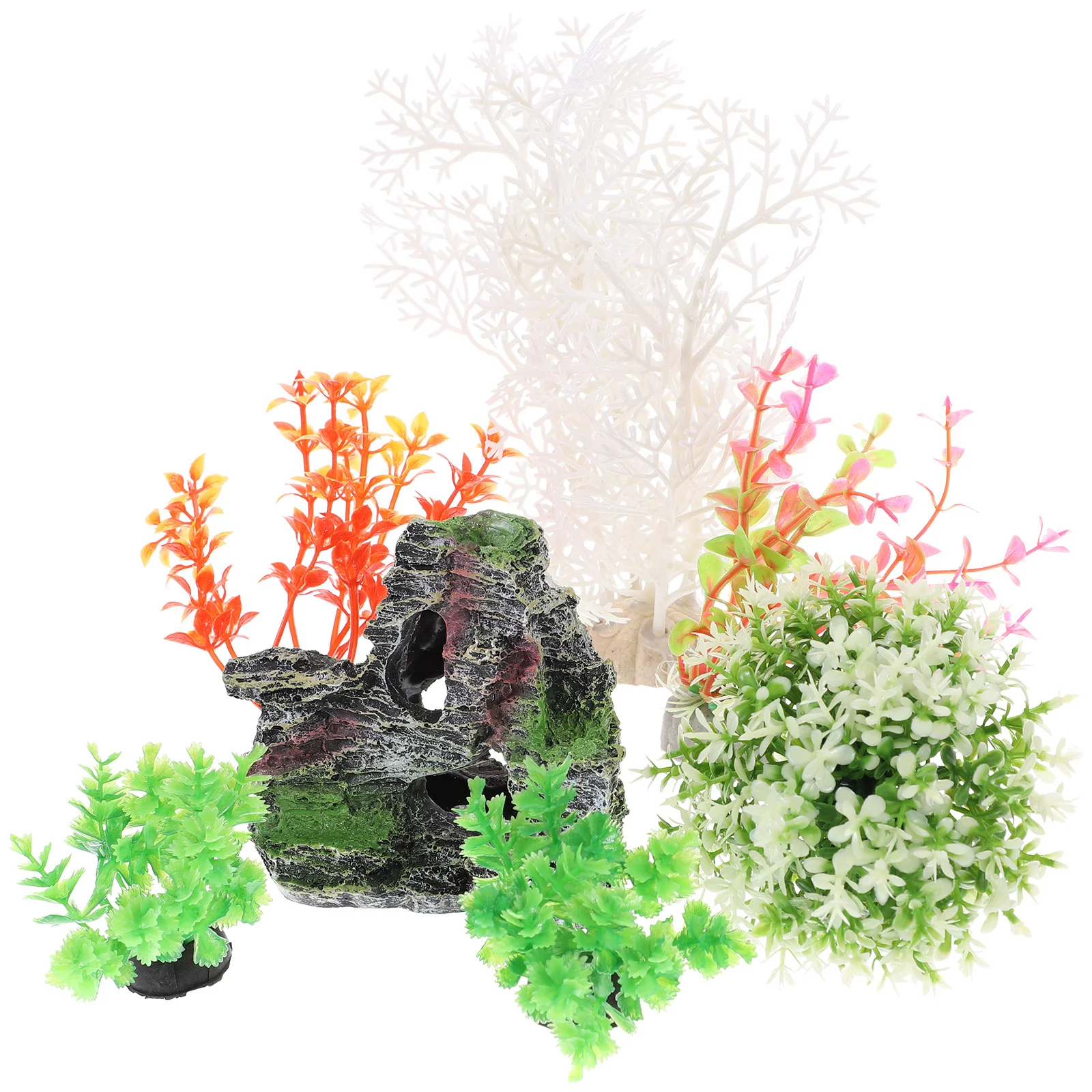 

1Set Simulation Aquatic Plant Decor Realistic Fish Tank Ornaments Lightweight Compact Aquarium Adornment Fish Tank Plants