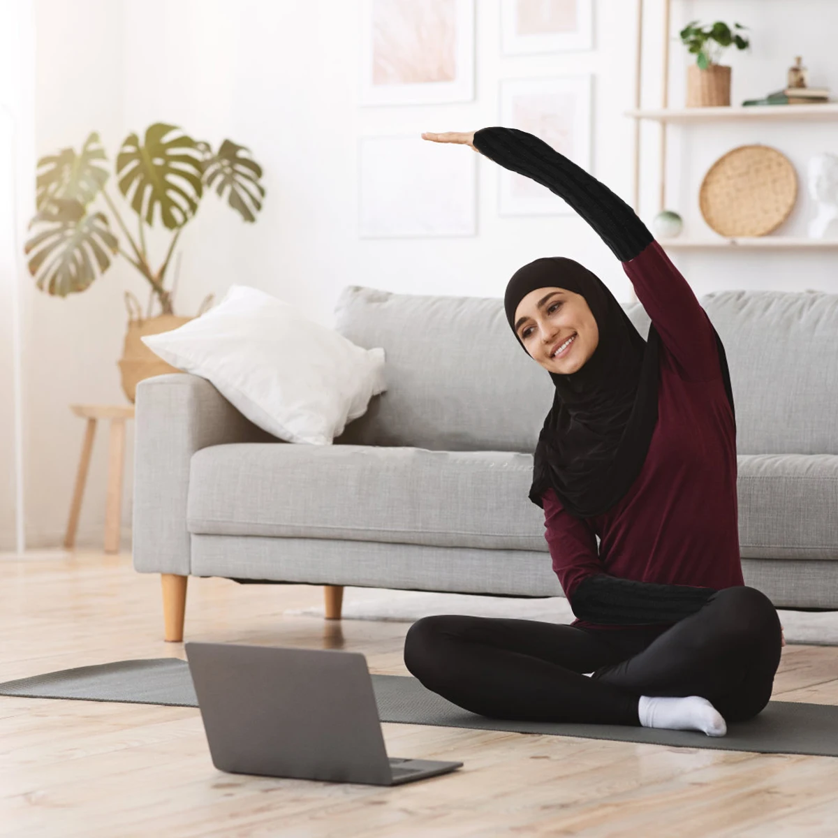 

1Pair Winter Fingerless Gloves Knitted Forearm Sleeves Warm Cuff Outdoor Sports Cycling Running Golf Fishing Driving