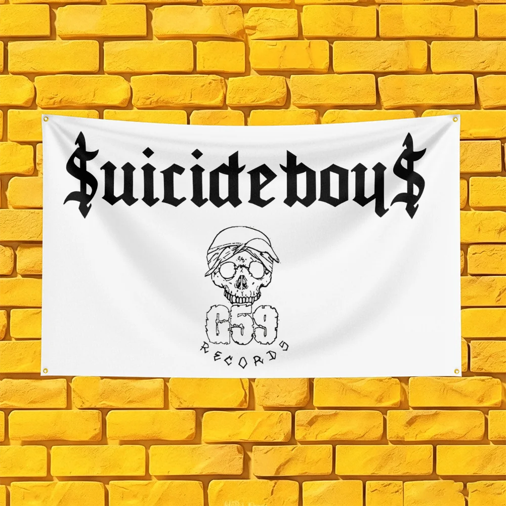 Suicide Boy Inspired Rock Band Flag 3x5 FT Polyester Banner For Man Cave Wall Decor Fan Gift