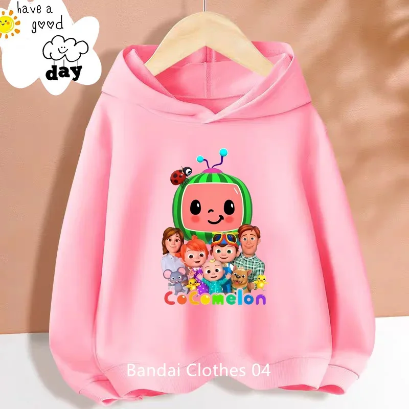 New Cocomeloning Hoodie Sweatshirts Autumn Winter Kids Baby Girls Boys Child Toddler Infant Clothes Birthday Christmas Gifts