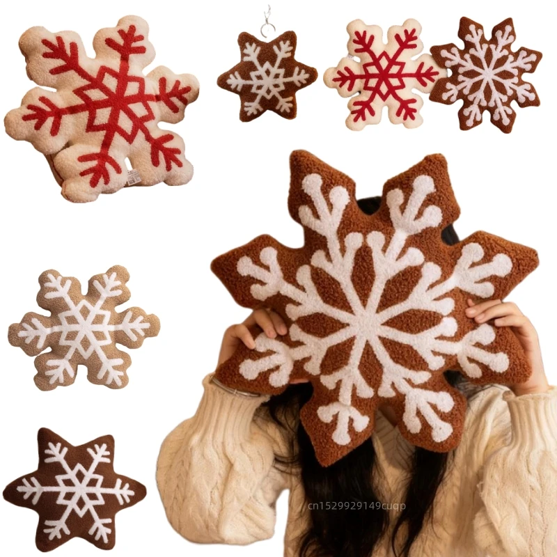 

20/42 см мультяшная рождественская снежинка плюшевая игрушка-подушка классическая мягкая зимняя снежная плюшевая игрушка домашний декор Рождественский подарок для детей