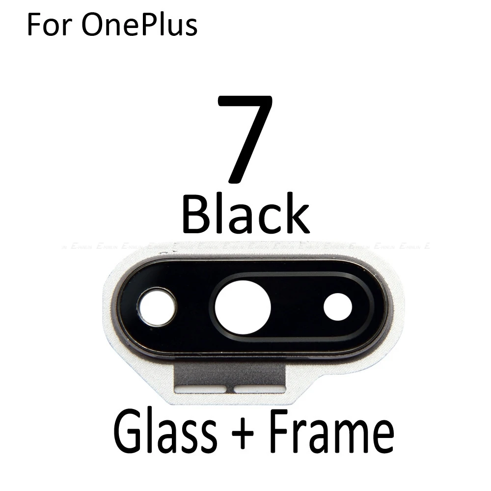 New Rear Back Camera Lens Glass Ring Holder Cover With Stickers For OnePlus 8 7T 7 Pro Parts