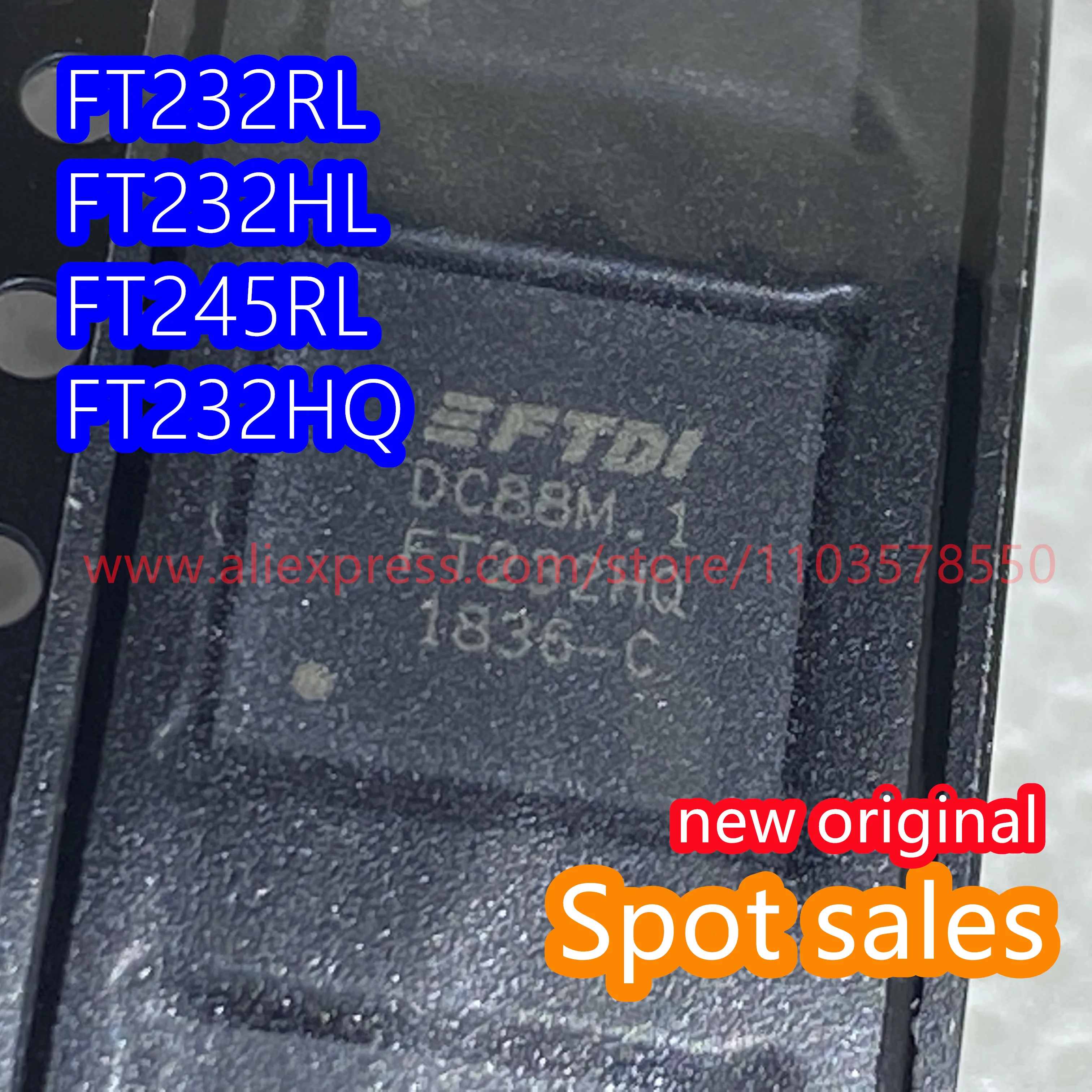 10PCS   New original FT232RL SSOP28 FT232HL LQFP-48 USB conversion interface chip FT245RL SSOP-28 FT232HQ QFN48