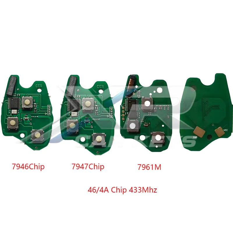 

2/3Buttons 7946/7947/7961M 46/4AChip Remote Key PCB Circuit Board For Renault Duster Modus Clio Twingo Logan