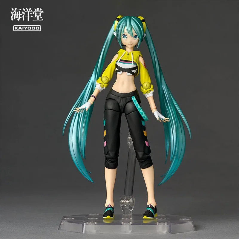 In Stock KAIYODO Revoltech Amazing Yamaguchi Hatsune Miku Fit Boxing Ver. Action Figure, Vocaloid Collectible Anime Figure