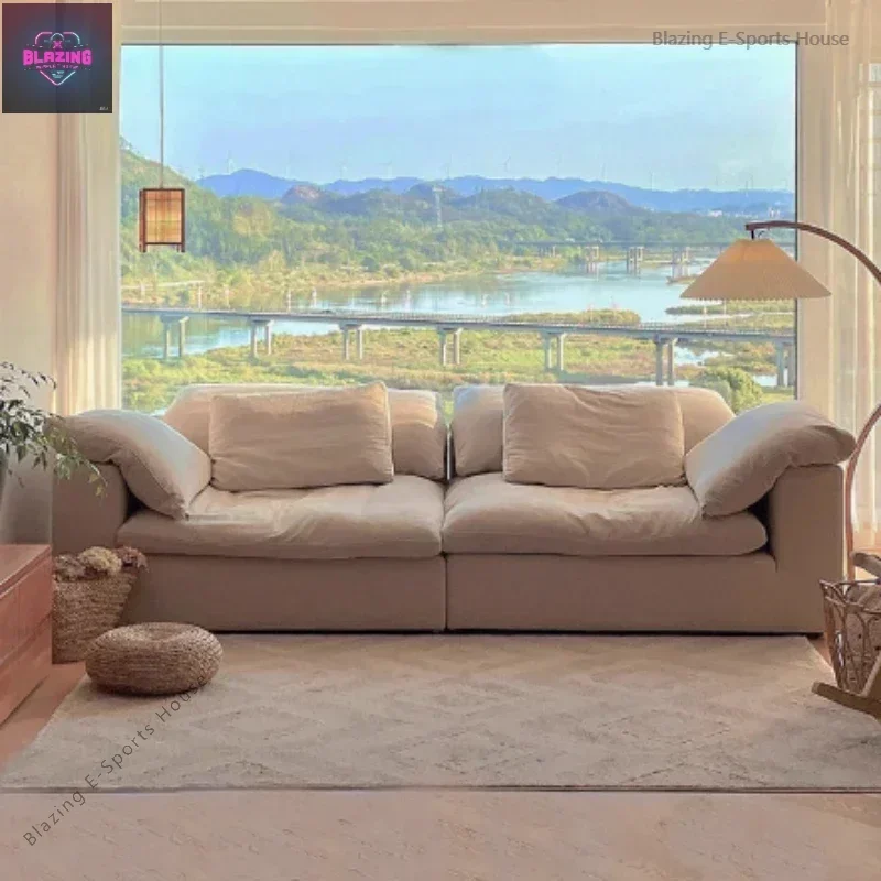 Fillers White Modern Sofas Soft Cheap Sleeping Hotel Living Room Sofas Puffs Loveseat Designer Divano Soggiorno Home Furniture