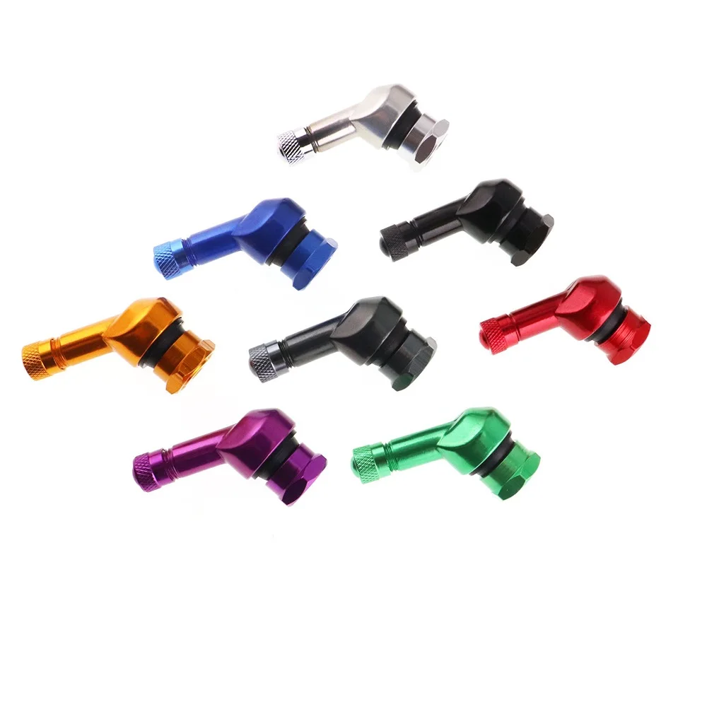 120 Degree Angle Aluminum Alloy Valve Motorcycle Rim CNC Motorcycle Wheel Tire Tubeless Valve Stems For Rim Wheel Parts