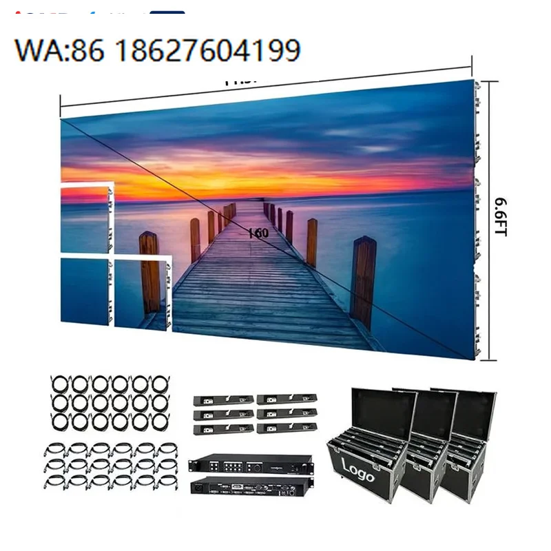 creative custom shape LED display wall HD 6m X  Full Color 500mmx1000mm Backdrop Led Screen P39 P481 Outdoor Rental LED Displ