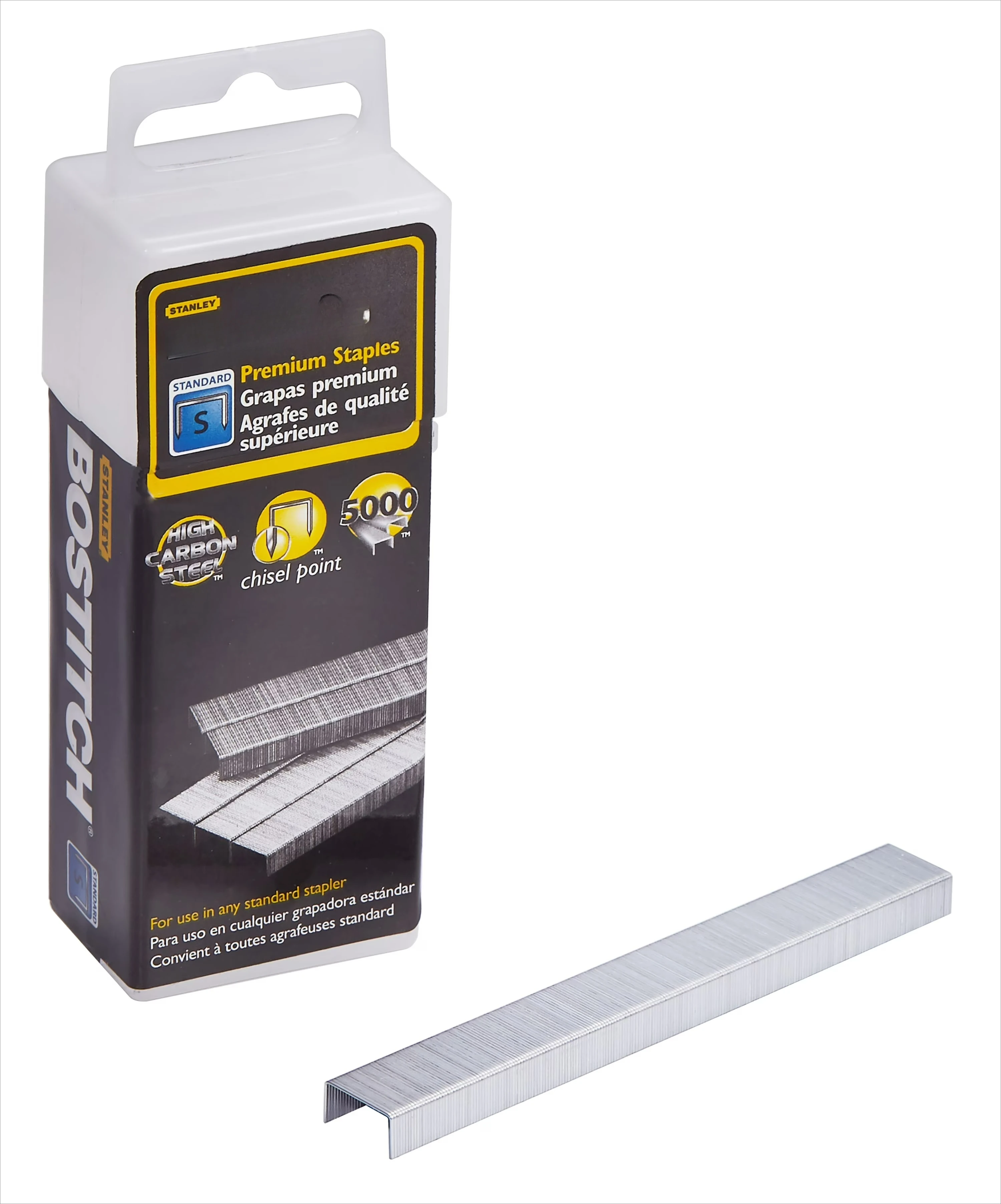 

1/4" Standard Premium Staples, 5000 Staples per Box