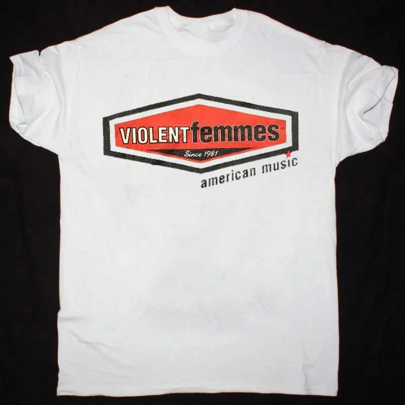 1997 Violent Femmes American Music Band Short Sleeve White T-Shirt