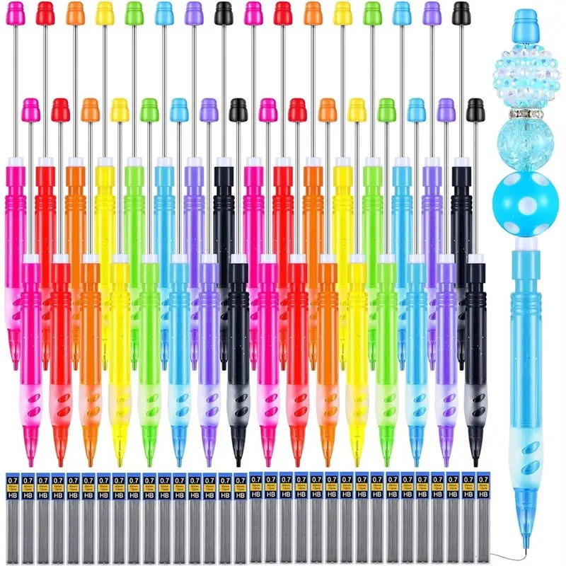 

AT82-32 Pcs Beadable Mechanical Pencils Set Colored Mini Pencils For Employee Staff Coworker