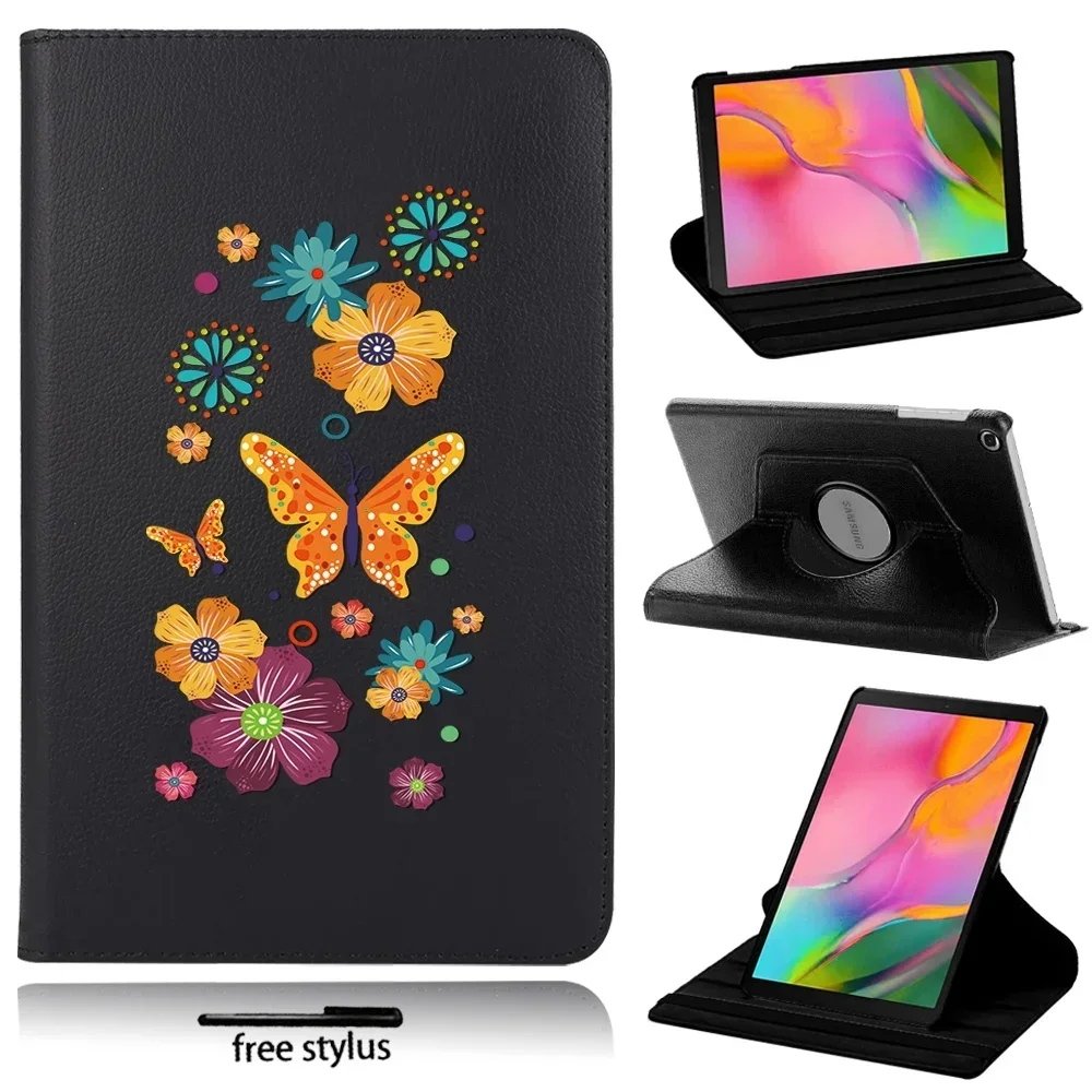 

For Samsung Galaxy Tab S6 Lite P615 P610/A7 10.4 T500 T505/A 10.1 T510/T515 360 Degree Rotating Tablet Case Cover + Free Stylus