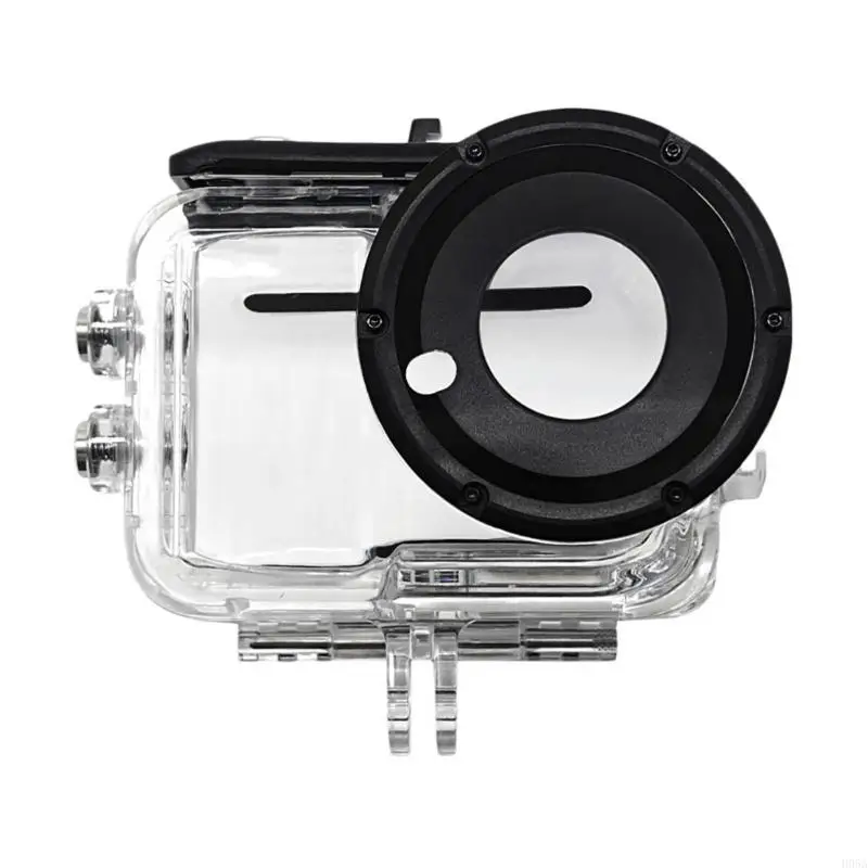 حافظة للتصوير تحت الماء بطول 50 متر، غطاء كاميرا إبهام، عدسة زجاجية بصرية، قفل آمن