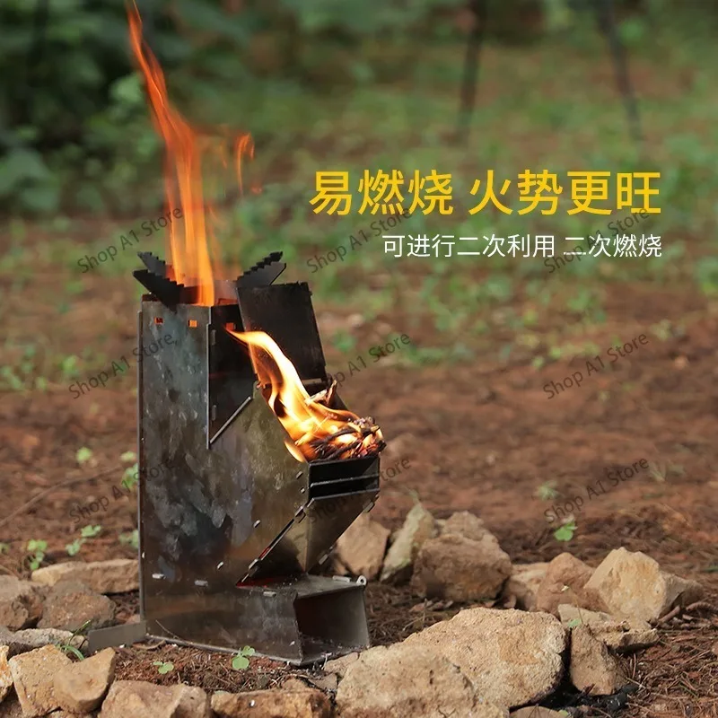 Removable Portable Rocket Stove Outdoor Firewood Stove Firewood Stove