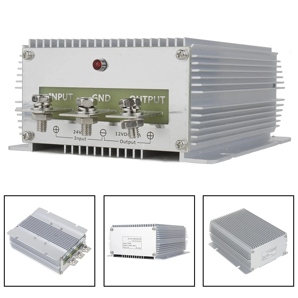 

DC Transformer 24V To 12V 60A 720W Step-Down Module Regulator Converter Suitable For Automotive And Marine Use
