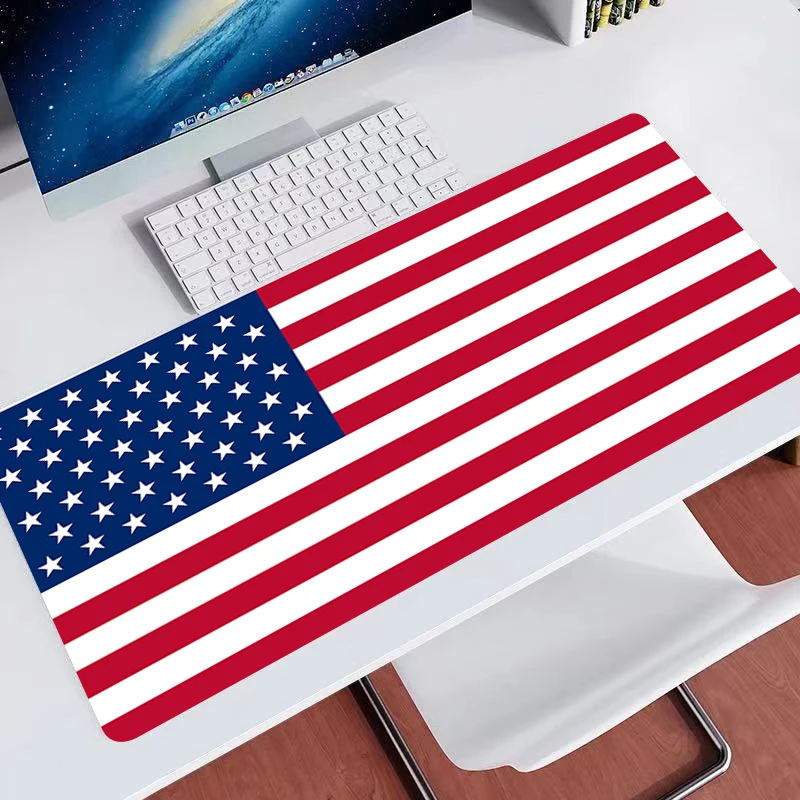 Mousepad Gamer Flag of United States of America Laptop Keyboard Pad for Computer Mouse Game Mats 900x400 Cool Gaming Accessories