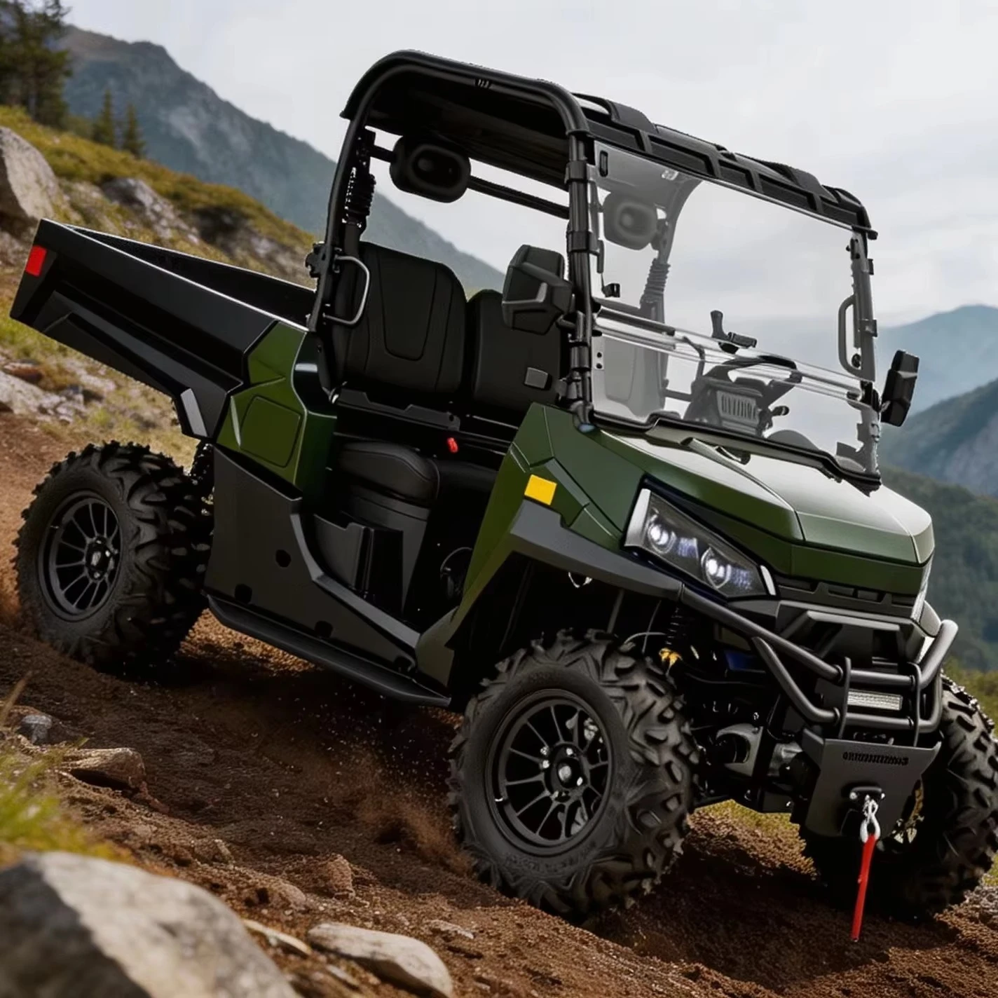 20KW 4WD Electric UTV ATV Quad Bike Off Road 4x4 Heavy Duty 350KG Load Dune Buggy Vehicle For Adults