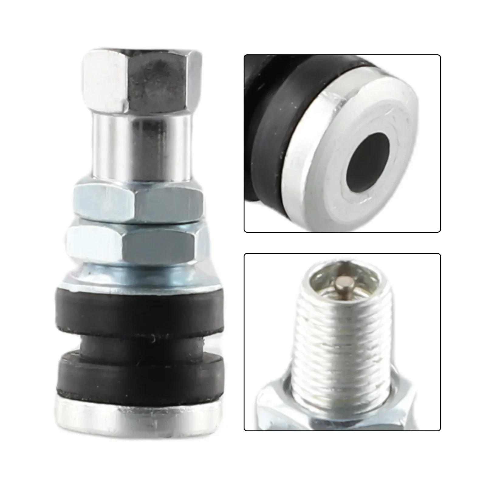 

Hot Sale Wholesale Accessories Car Tubeless Dust Silver Tire Valve Short Stems Valve Stems Car Tubeless Silver