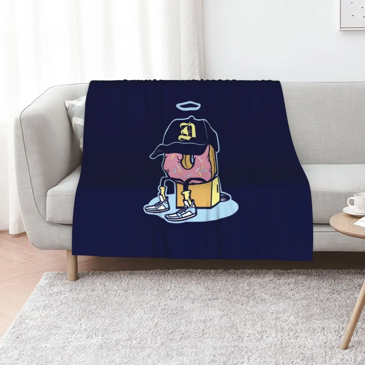 Dilla Donuts Throw Blanket Bed covers valentine gift ideas Furrys Warm blankets ands blankets and throws Blankets