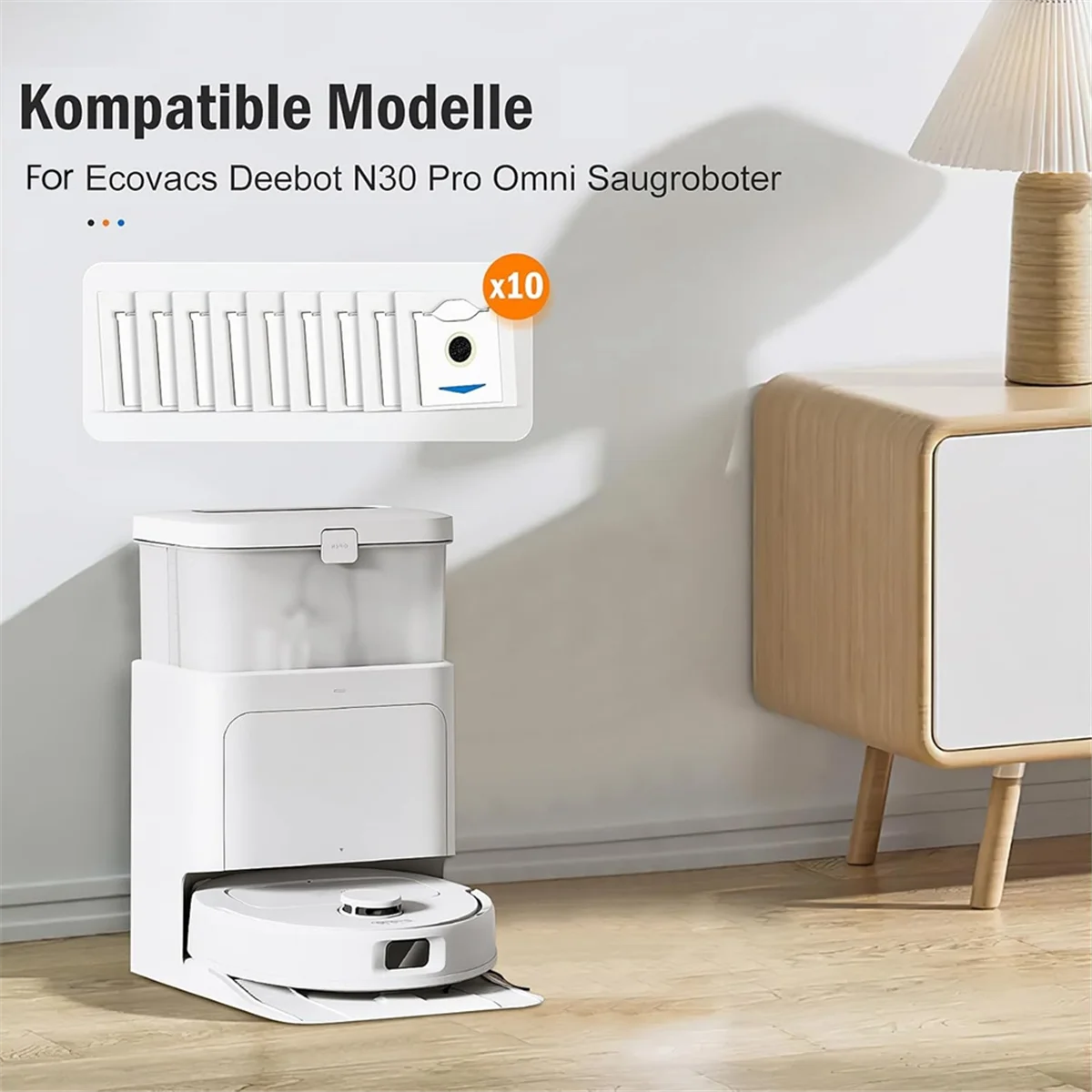 N95R Мешки для пыли для Ecovacs Deebot N30 Pro Omni Мешки для робота-пылесоса Запасные части Аксессуары