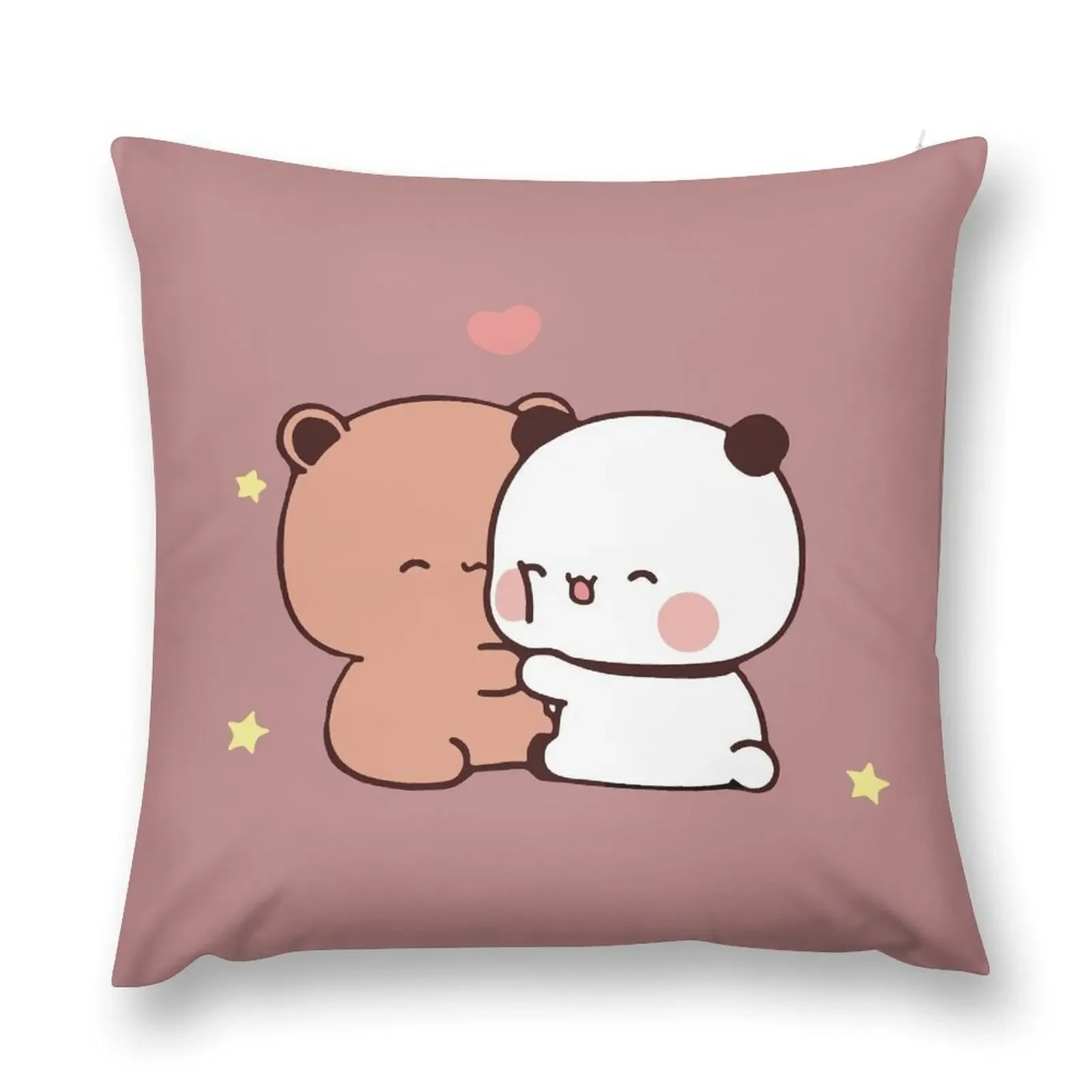 DuDu Bear and BuBu Panda’s Love?? Throw Pillow Cushion Cover Pillow Decor christmas pillow case Decorative Cushions