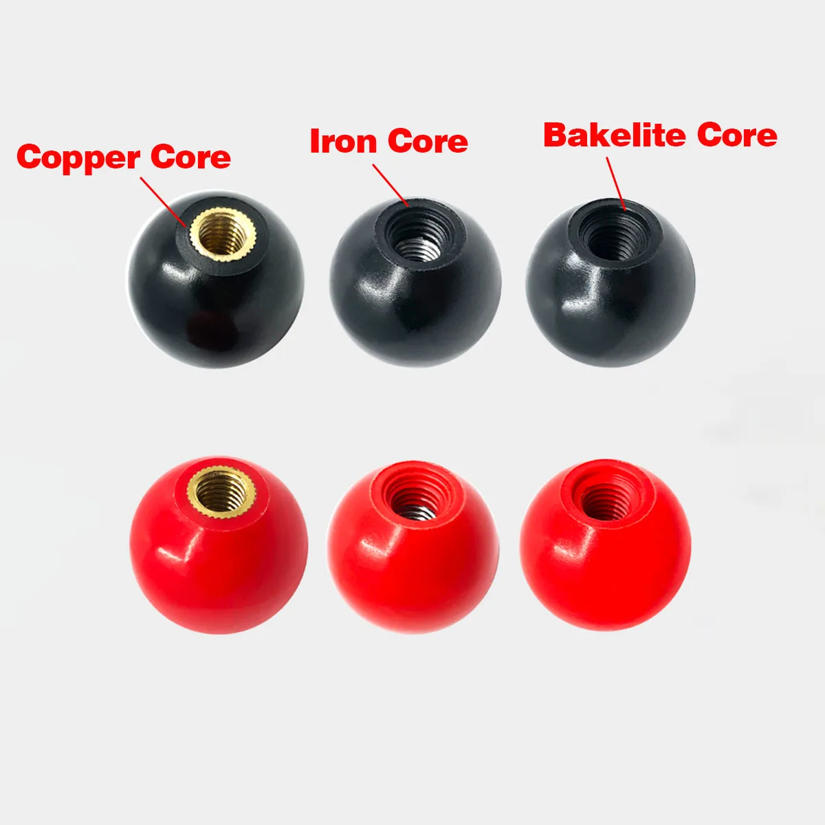 Bakelite Solid Ball Nut/ball Handle/knob Nut/rocker Handle Internal Thread M5-16