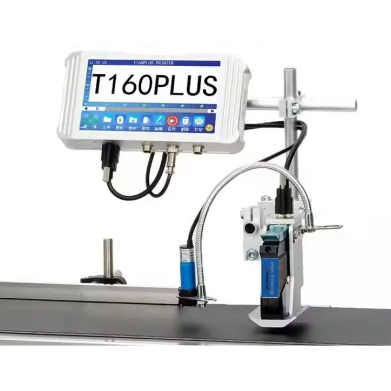 طابعة نافثة للحبر أوتوماتيكية بالكامل عبر الإنترنت، طابعة أرقام دفعة تاريخ إنتاج خط التجميع