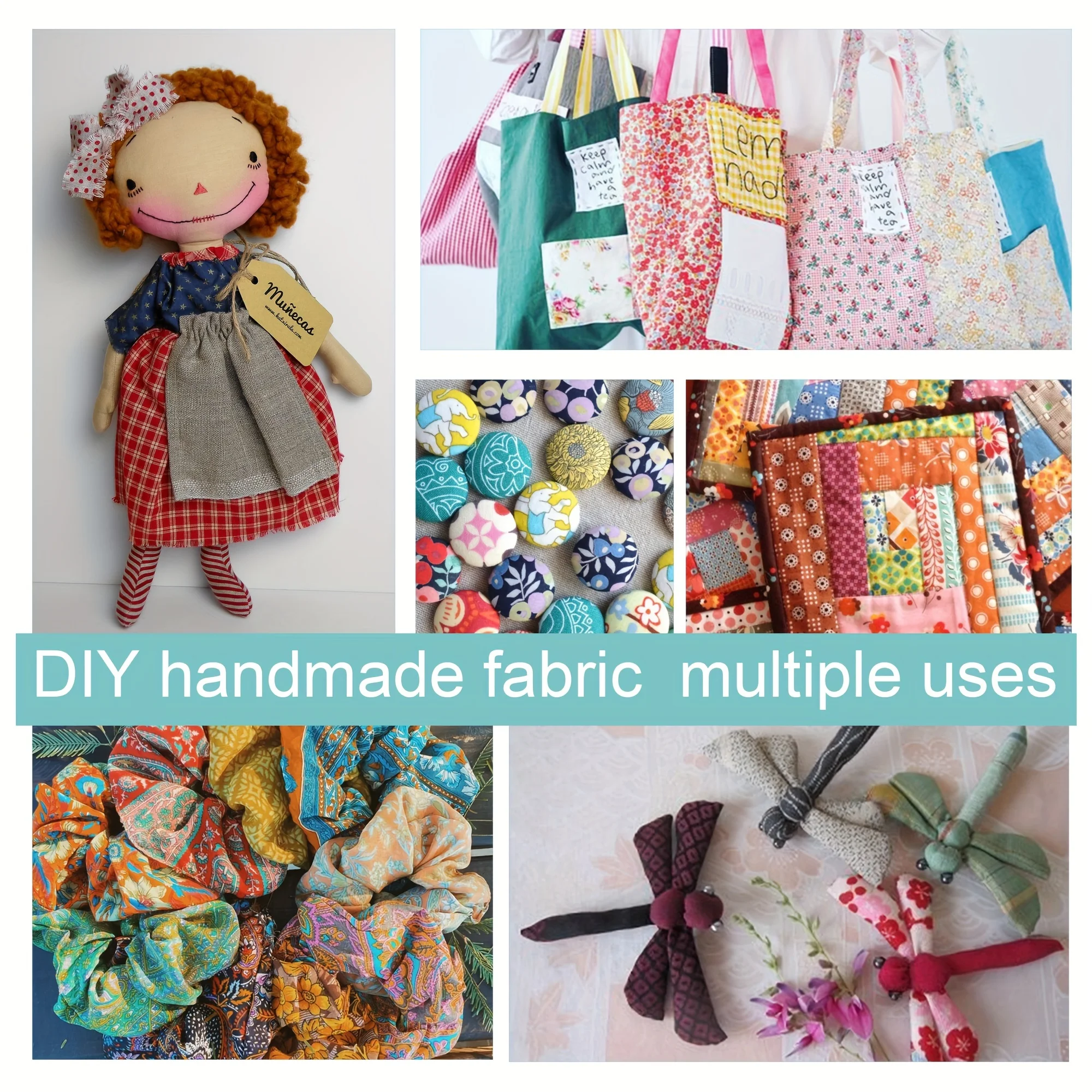 Voorgesneden 1pc paardenpatroon polyester stof, 17,62x19,68inch, voorgesneden quilten materiaal voor doe-het-zelf portemonnee ambachten doe-het-zelf ambachtelijke doek