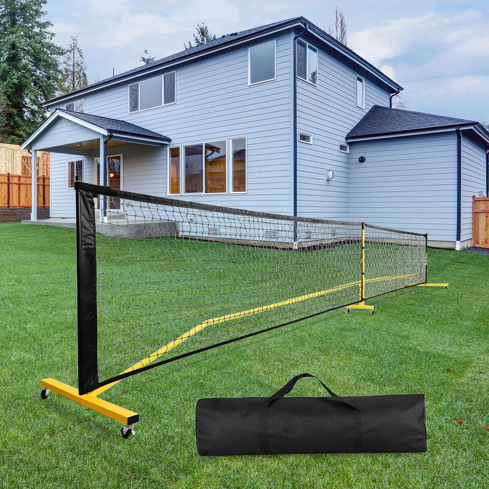 Pickleball Net System and Net with Stand Pickleball Court with Storage Bag