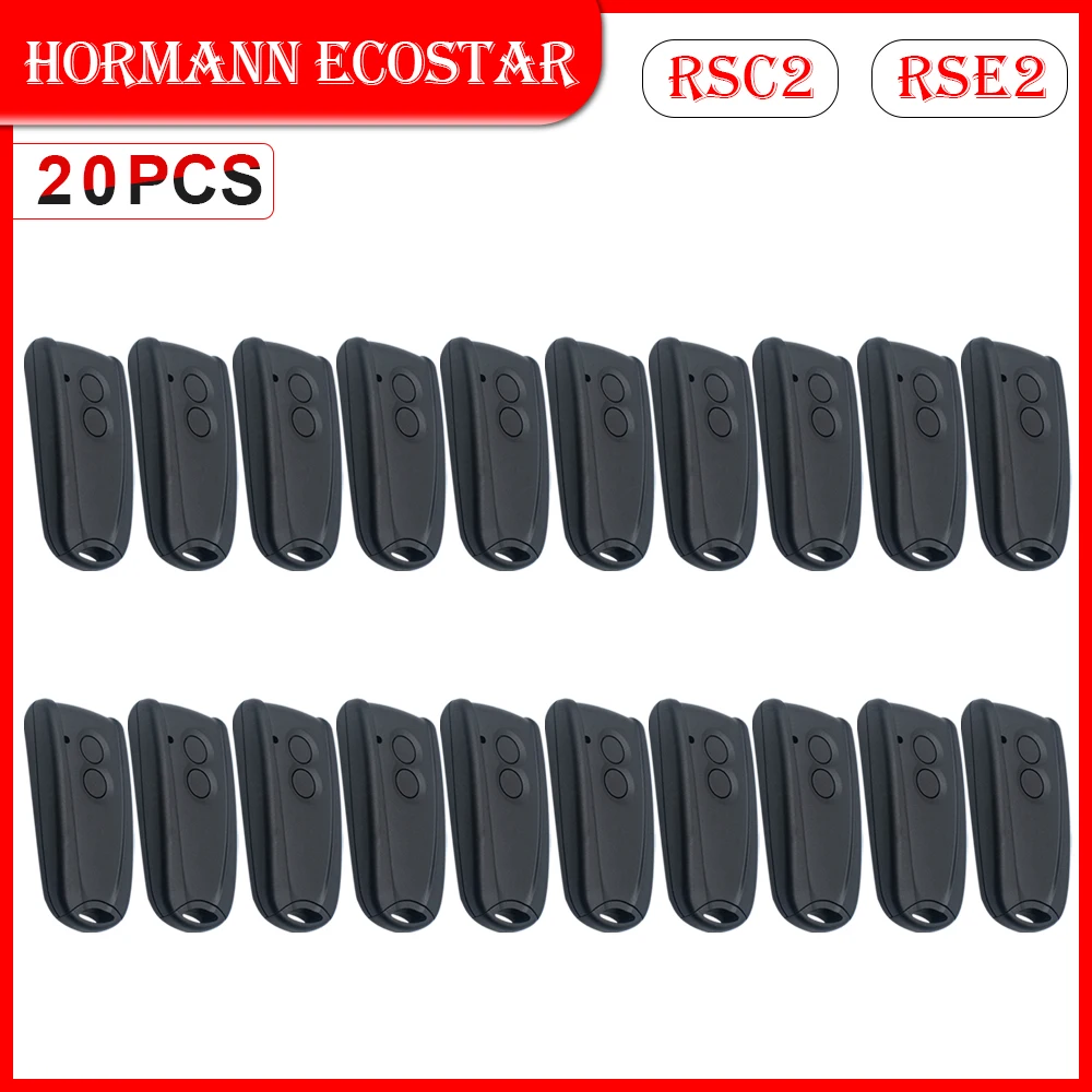 1-20pc HORMANN ECOSTAR RSC2-433 RSE2-433 ruční rádiový vysílač 433 mhz náhrada 433.92mhz kolejových kódu vzdálený ovládání příkaz