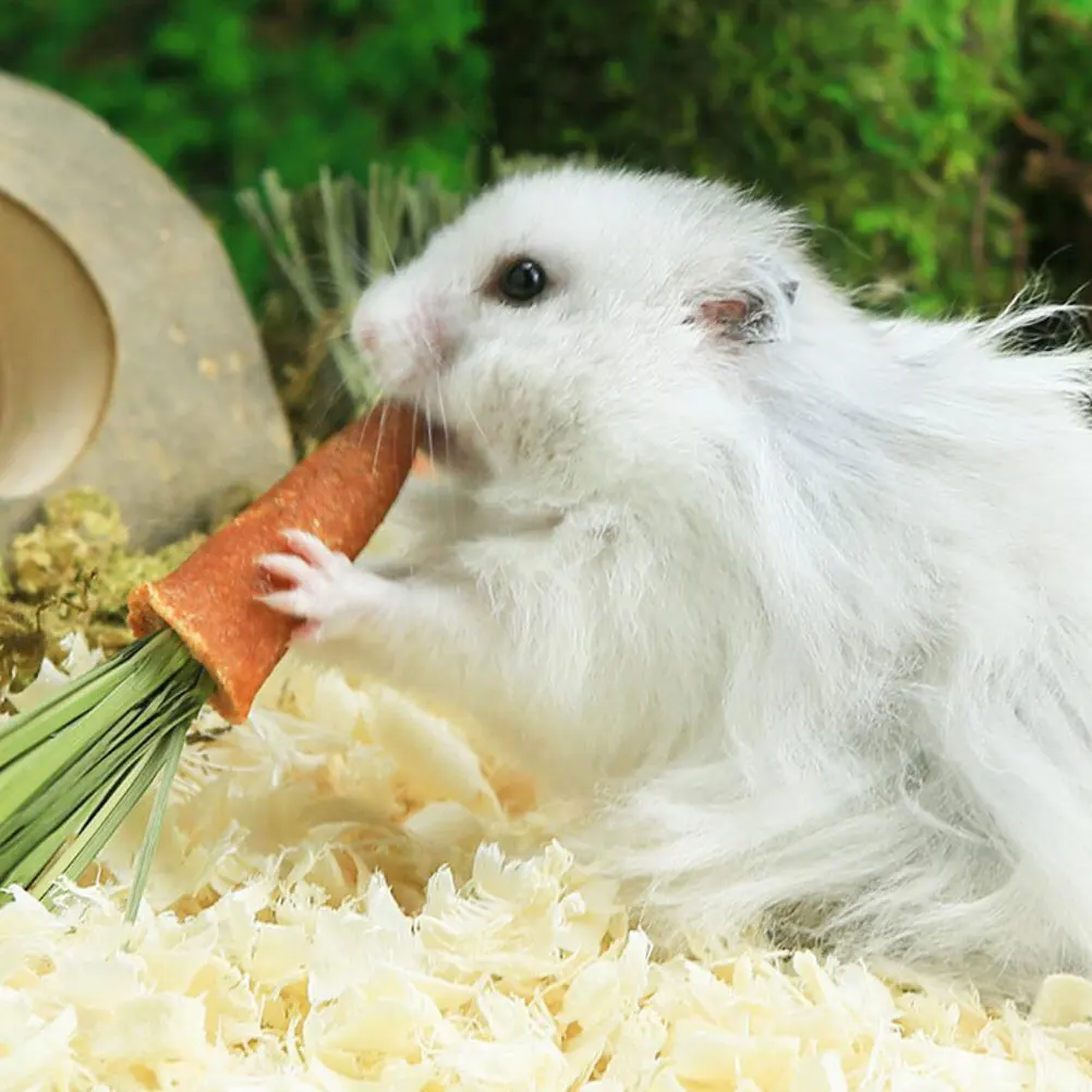 

18 Pcs Carrot Teething Sticks Rabbit Chew Bunny Carrots Chewing Hamster Grass Pet
