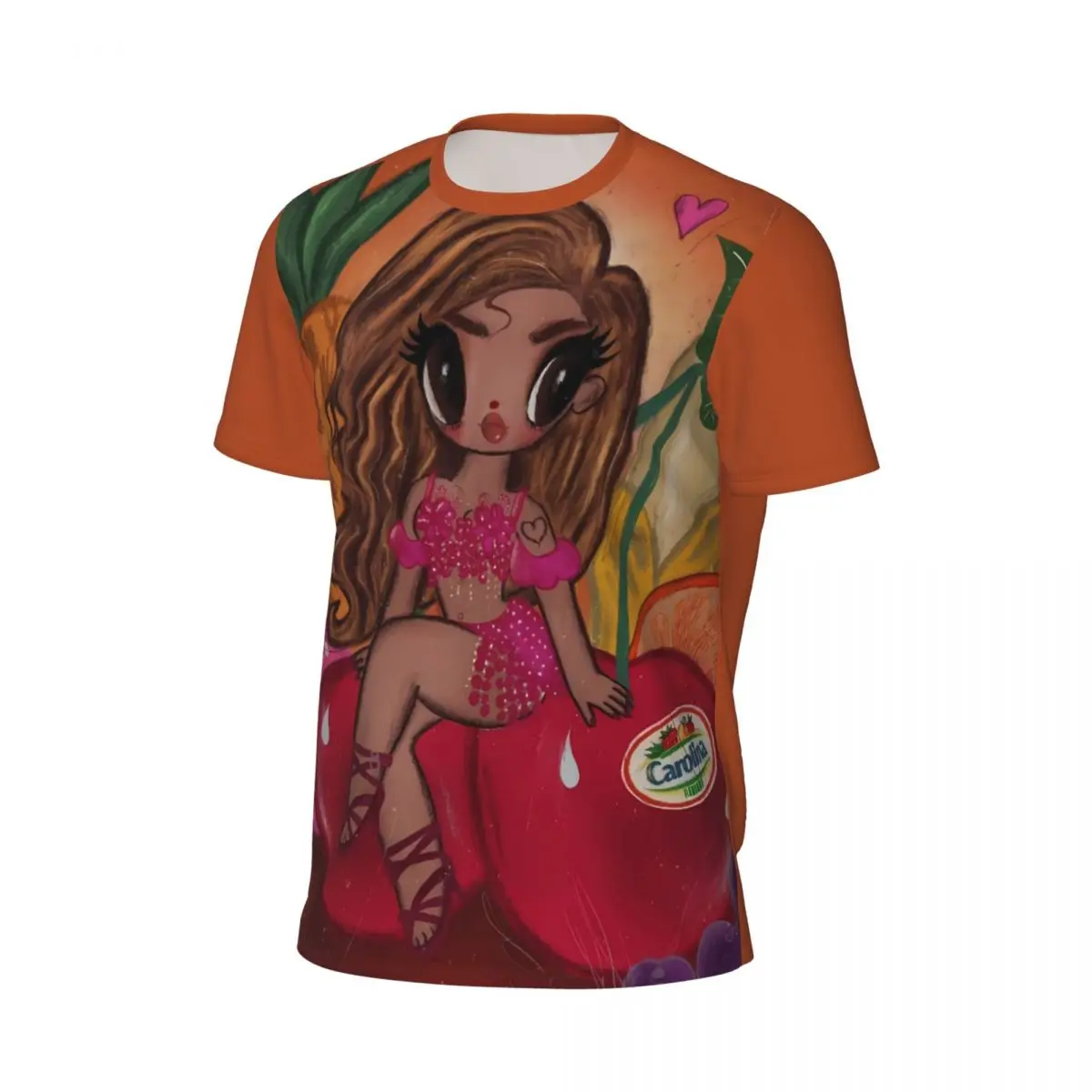 K-Karol G Fruity Carolina Cherry Art T-Shirt Man Y2K Funny Sports T Shirts Summer Novelty Tee Shirt Graphic Oversize Clothing