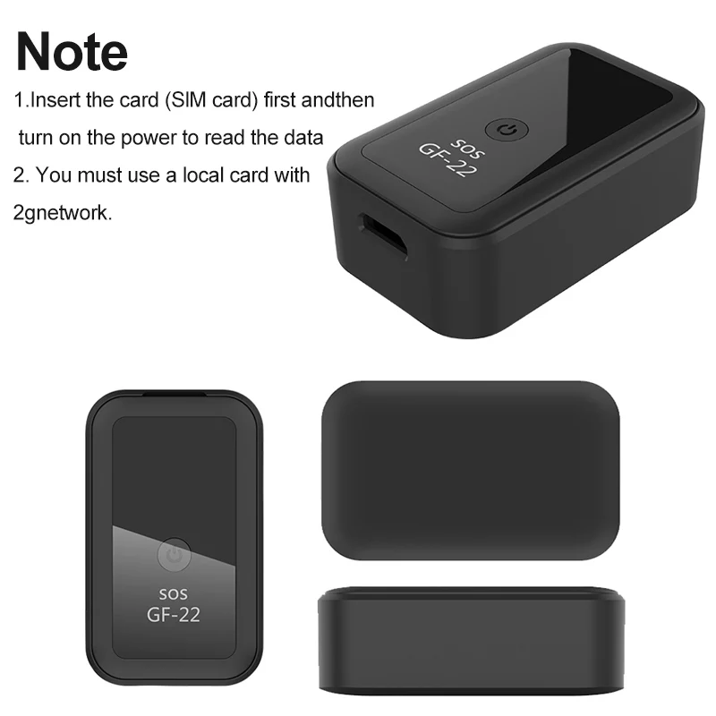 GF-22 Car Tracker Device Strong Magnetic Automatic Alarm Motorcycle Car Mini GPS Trackers Voice Control Anti-Lost Device Locator