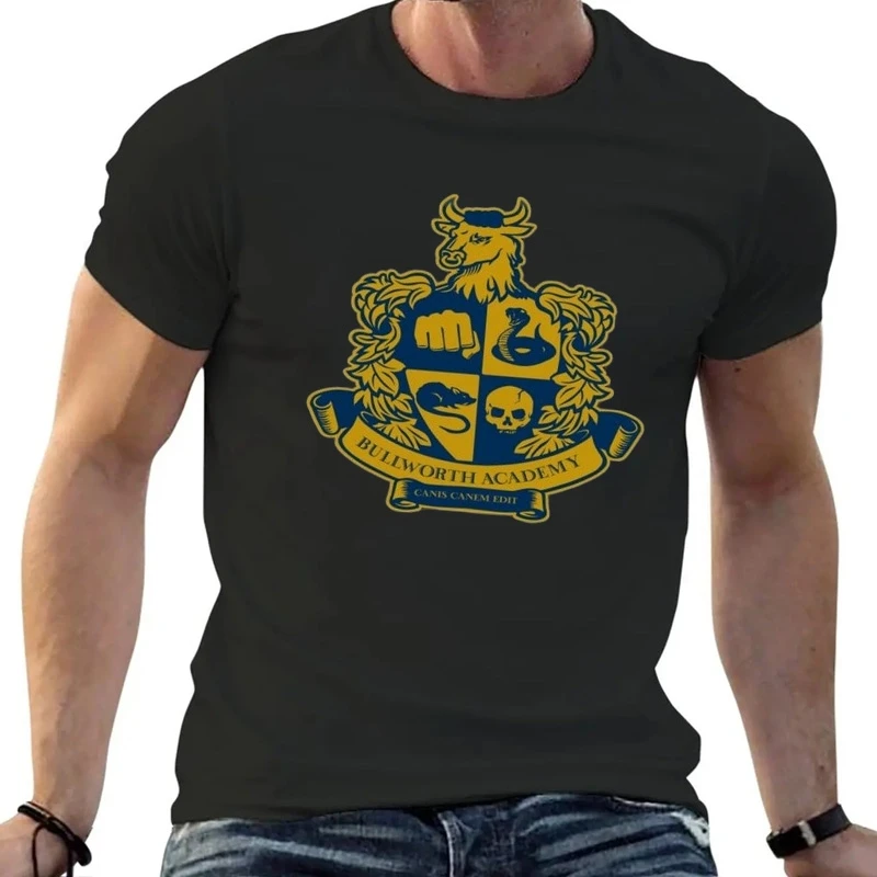 

la Academia de Bullworth, ropa de anime, camisetas de moda coreana para hombres de algodón