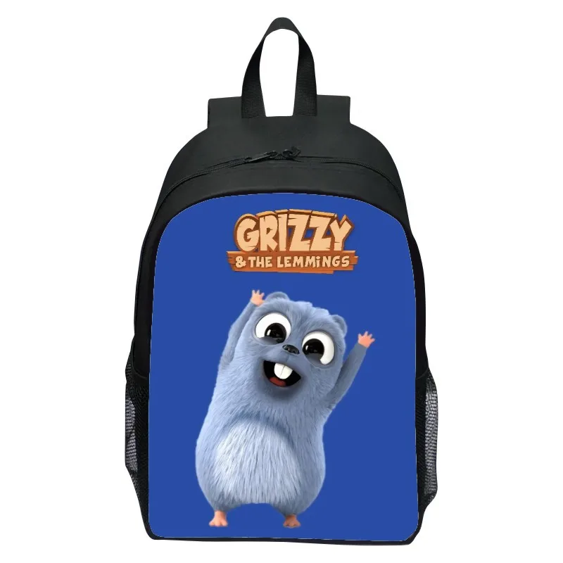 16 inch children's backpack Grizzy Bear elementary school backpack kindergarten boys and girls backpack