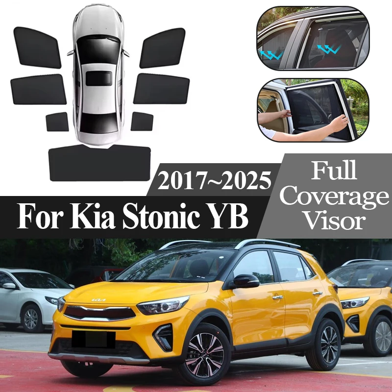 

Auto Accessories For Kia Stonic YB CUV 2017~2025 2023 2024 Car Magnetic Sunshade Privacy Protection Coverage Blocking Curtain